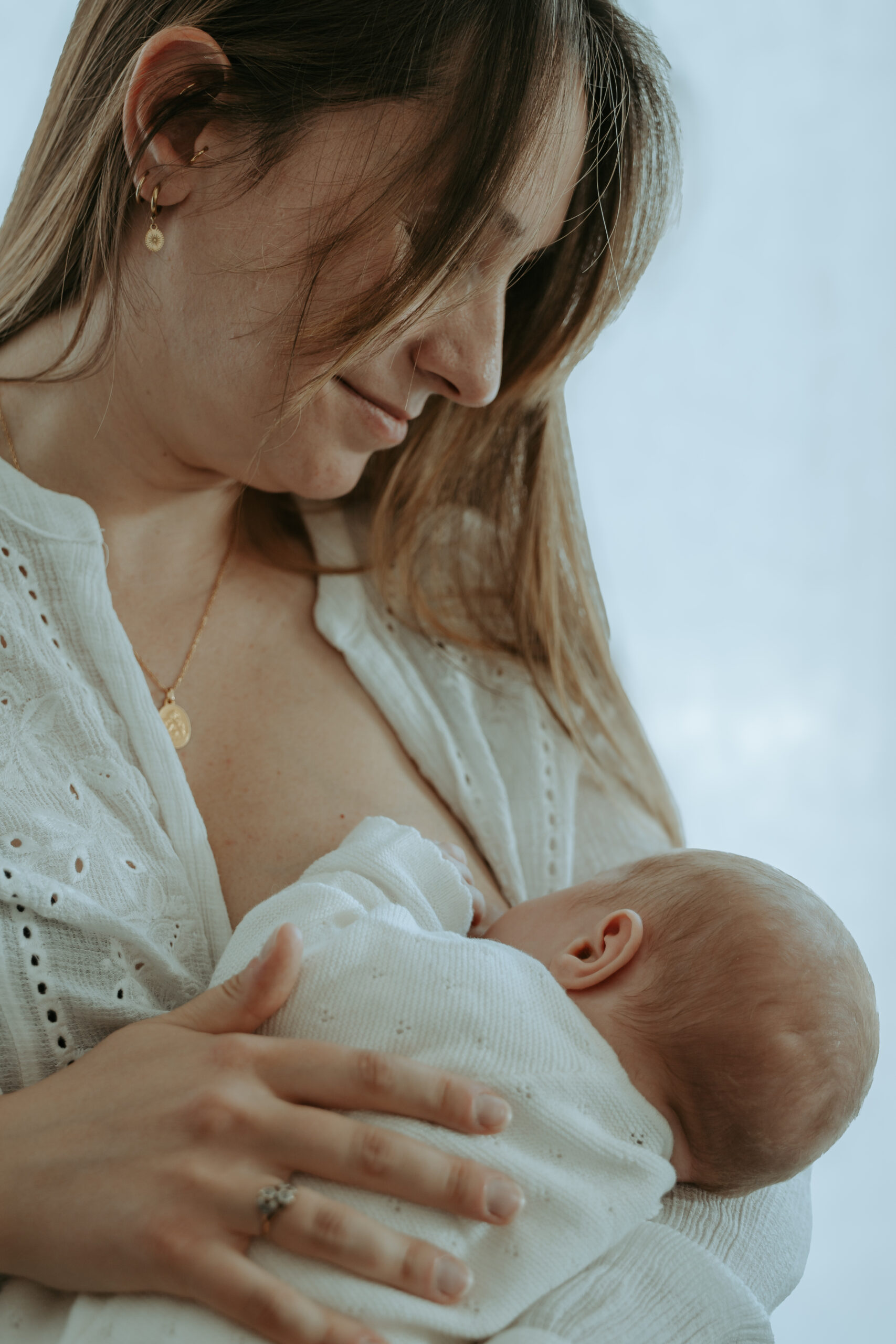 Instant tendre avec bébé