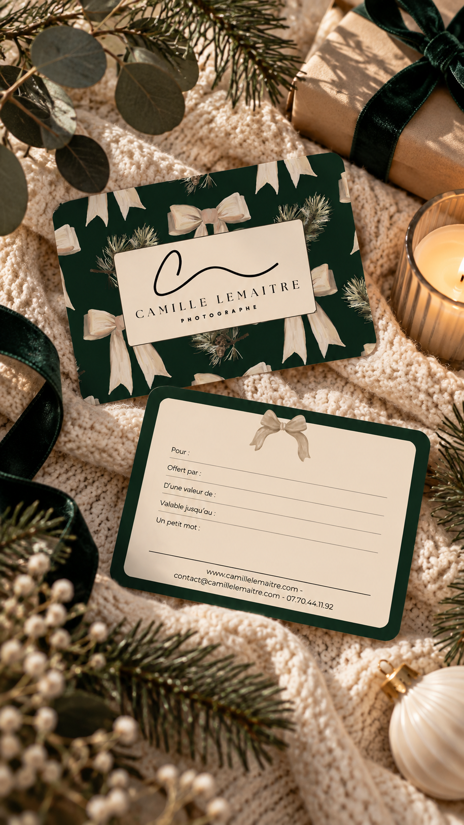 Présentation de la carte cadeau