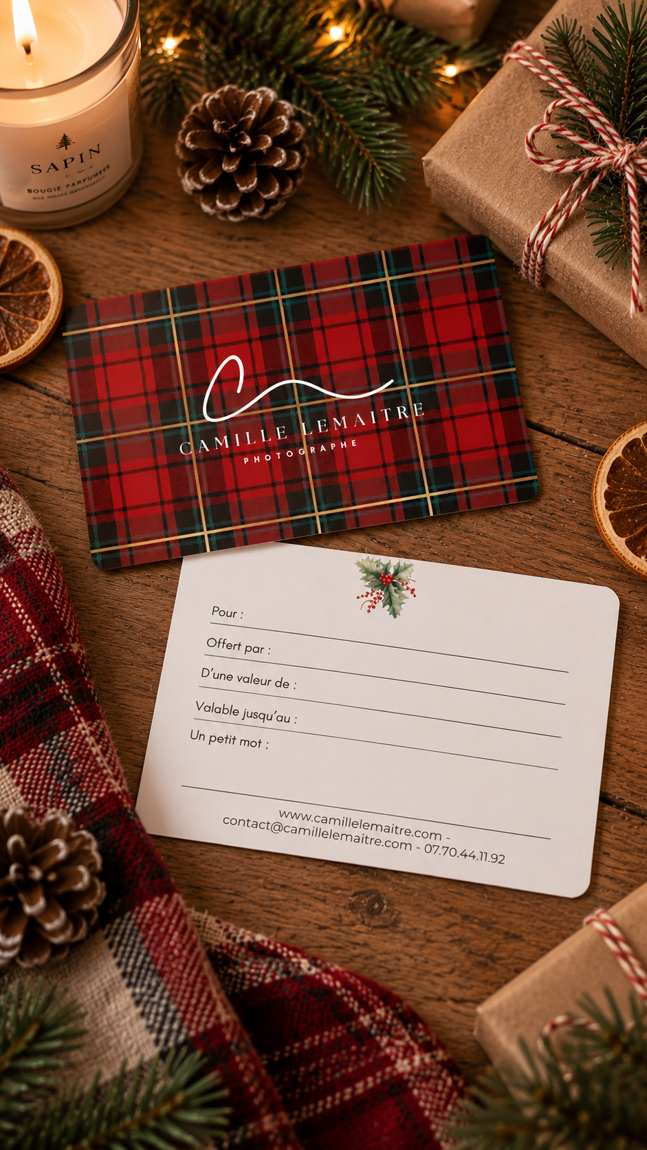Présentation de la carte cadeau