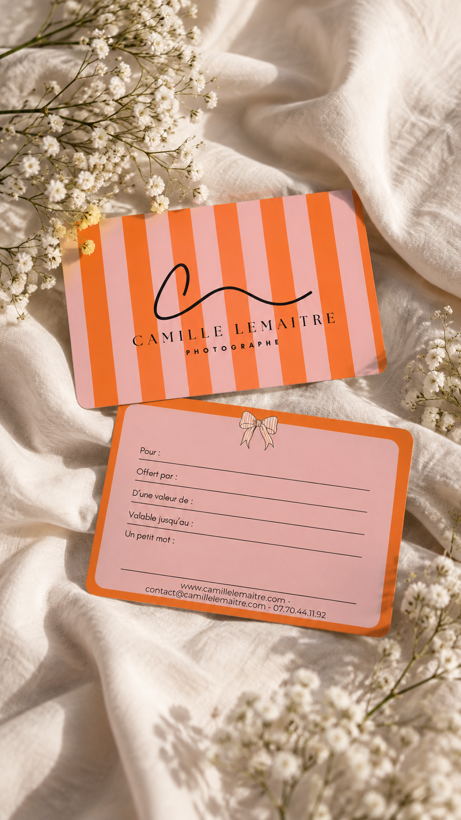 Présentation de la carte cadeau