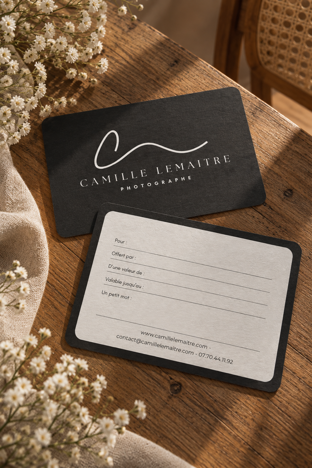 Présentation de la carte cadeau